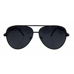 Herren Sonnenbrille schwarz Pilotenbrille polarisierend im Etui