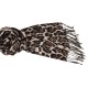 Schal Leopard beige oder braun schwarz Herbst Winterschal animalprint