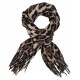 Schal Leopard beige oder braun schwarz Herbst Winterschal animalprint
