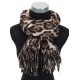 Schal Leopard beige oder braun schwarz Herbst Winterschal animalprint