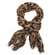Schal Leopard beige oder braun schwarz Herbst Winterschal animalprint