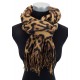 Schal Leopard beige oder braun schwarz Herbst Winterschal animalprint