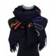 Schal 4 Farben Herbst Winterschal mit Blume Schwarz Grau Beige Rosa