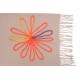 Schal 4 Farben Herbst Winterschal mit Blume Schwarz Grau Beige Rosa