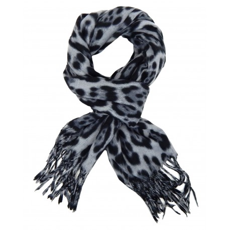 Schal Leopard beige oder braun schwarz Herbst Winterschal animalprint