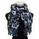 Schal Leopard beige oder braun schwarz Herbst Winterschal animalprint