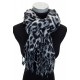 Schal Leopard beige oder braun schwarz Herbst Winterschal animalprint