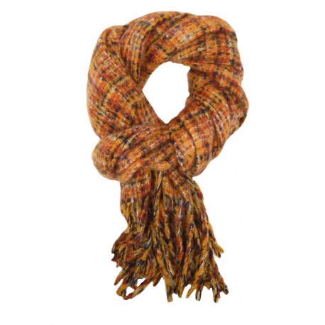 Kuschelweicher Schal Herbst Winterschal gelb braun o. rosa violett