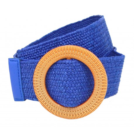 Gürtel Stretchgürtel Blau oder Pink Braun Boho Flechtgürtel 75 - 100