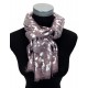 Schal weicher Herbst Winterschal schwarz bunt Wendeschal beige
