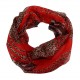 Kleiner leichter Loop braun oder orange Animalprint Leopard Damenschal