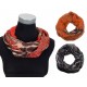 Kleiner leichter Loop braun oder orange Animalprint Leopard Damenschal