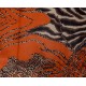 Kleiner leichter Loop braun oder orange Animalprint Leopard Damenschal