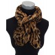 Leichter Schal Leopard beige grau oder braun Animalprint Damenschal