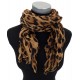 Leichter Schal Leopard beige grau oder braun Animalprint Damenschal