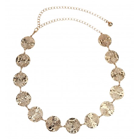 Kettengürtel gold Ringe Kreise 60er 70er Gürtel verstellbar Vintage