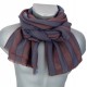 Herrenschal 4 Farben gestreift