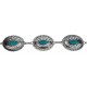 Kettengürtel Gürtel silber türkis 75 - 110 cm im Boho Ibiza Hippie Style verstellbar