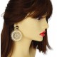 Ella Jonte Statement Perlen Ohrringe gold orange oder off-white Ohrstecker
