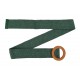 Stretchgürtel grün braun Boho Flechtgürtel Bastoptik 75-95 cm Gürtel