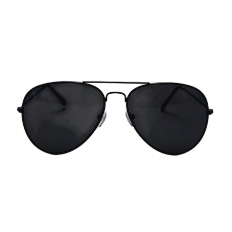 Herren Sonnenbrille schwarz Pilotenbrille polarisierend im Etui