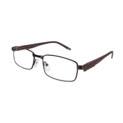 Lesebrille Damen Brille - Unisex - Braun im Etui +1,00 bis +3,5 dpt
