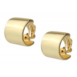 Edle Ohrclips gold Halbcreolen Creolen Ohrringe im Geschenkkarton