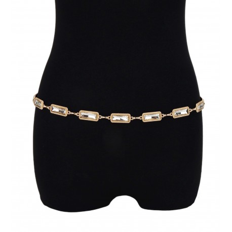 Damen Ketten Gürtel silber gold Strass verstellbar Hüftgürtel Tailiengürtel