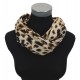 Loop Strickloop Leopard beige braun oder grau schwarz Herbst Winter