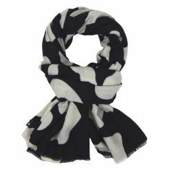 Weicher breiter Schal schwarz weiss Herbst Winterschal new arrival