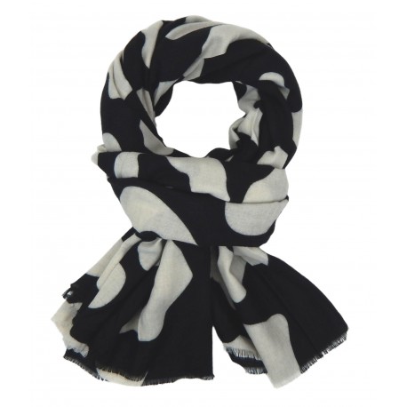 Weicher breiter Schal schwarz weiss Herbst Winterschal new arrival
