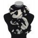 Weicher breiter Schal schwarz weiss Herbst Winterschal new arrival