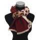 Weicher Schal bunt Burgund Beige Braun Leopard Trendfarben Herbst Winterschal