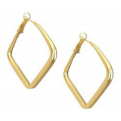 Creolen silber oder gold quadratische Creolen 5 cm Ohrringe