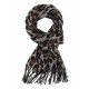 Weicher Schal Leopard beige braun oder grau Herbst Winterschal Animalprint