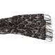 Weicher Schal Leopard beige braun oder grau Herbst Winterschal Animalprint
