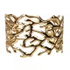 Armreif gold Koralle breites Statement Armband one size verstellbar