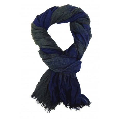 Herrenschal Grün Blau Herren Schal Tuch Herrentuch Viskose