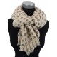 Kuschelweicher Schal beige grau Herbst Winterschal Strickschal