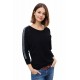 Pullover schwarz silber