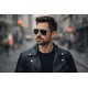 Herren Sonnenbrille Pilotenbrille schwarz Gläser grün oder grau UV 400