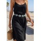 Kettengürtel Gürtel silber türkis 75 - 110 cm im Boho Ibiza Hippie Style verstellbar