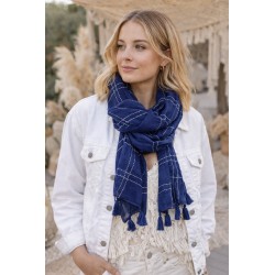 Damenschal schwarz weiß