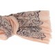 Damenschal mit Blumen-Ornament rosé by Ella Jonte