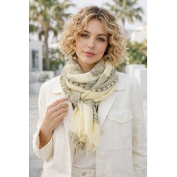 Damenschal gelb pastell