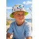Kinder Bucket Hat weiss bunt Dinos Sommerhut Hut Wendehut grün 54 cm