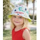 Kinder Bucket Hat weiss bunt Dinos Sommerhut Hut Wendehut grün 54 cm
