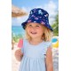 Mädchen Sommerhut Bucket Hat blau bunt Einhorn Regenbogen 52 - 54 cm