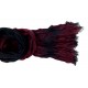 Edler Herrenschal bordeaux schwarz gestreift by Ella Jonte