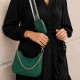 Handtasche Trend Tasche grün + Tragegurt + Handytasche Kunstleder